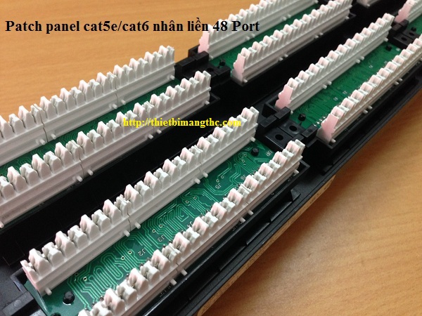 Patch panel 48 cổng cat5e AMP nhân liền